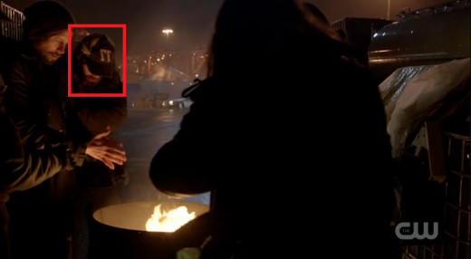 Why did the editors choose to reverse the image here when one of the bums is wearing a "77" hat that shows up backwards?