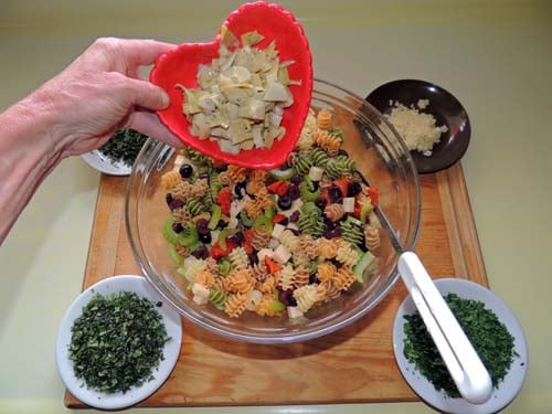 add artichoke hearts