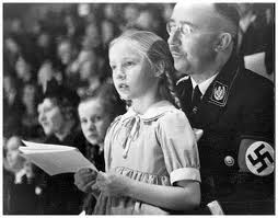Himmler pictured with a child of the Lebensborn. 