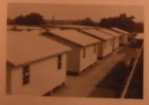 The borrowed portable buildings used as makeshift classrooms.  Photo taken from my 1982 John Tyler High School Alcalde.