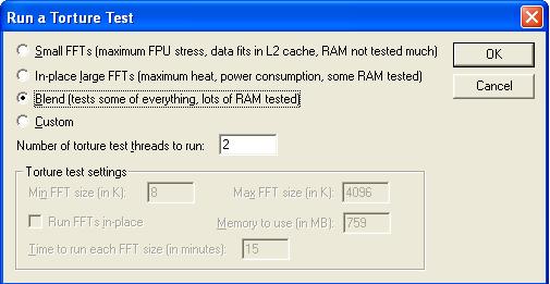 Depending on user's selection, the torture test will stress the RAM too. A blend of tests is usually a good start.