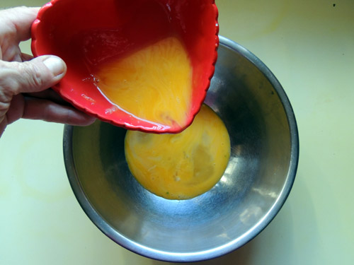 mix, and add to larger bowl