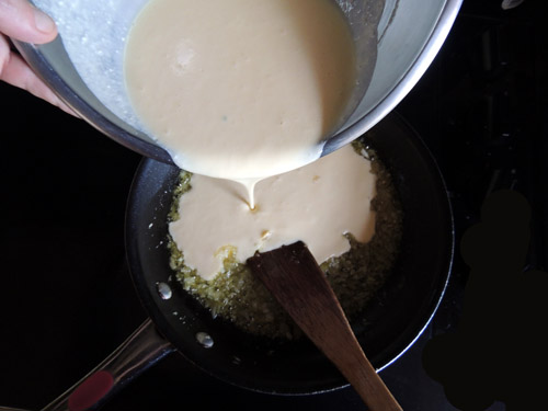add egg mixture