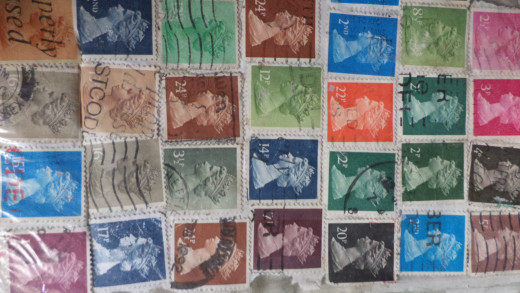 Stamps of england.