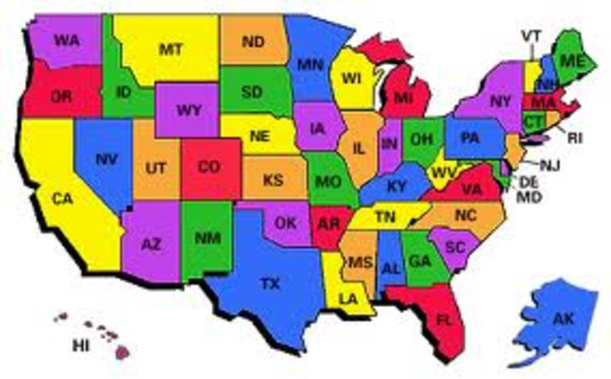 Abbreviations of 52 States in America | HubPages
