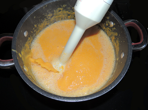Puree with immersion blender, food processor or blender