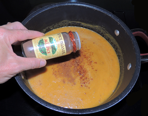 add a dash of All-spice