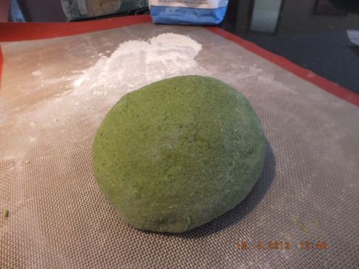 Roll the dough out until its a smooth ball.