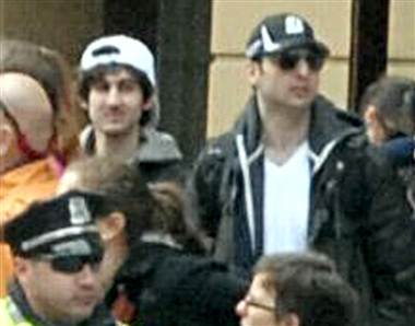The Tsarnaev Brothers: Dzhokhar on left, Tamerlan on right 
