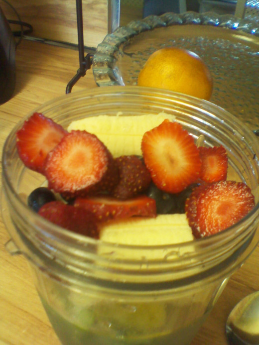 Getting ready to blend