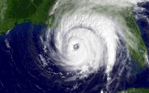 Hurricane Ivan in the Gulf of Mexico