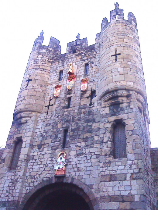 Micklegate Tower in the City of York.