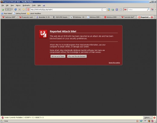 12) Here is what the "NO Script" produced.  Cool.  I've been warned, so if I proceed than I better be ready.