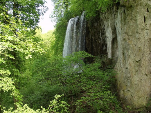 Papuk also has rushing waterfalls and many beautiful walking trails.  This waterfall is nicknamed "Grasshopper" fall, or 