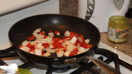 saute the veggies