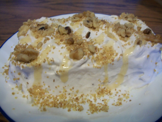 Honey, Wheat Germ, and Walnut toppings