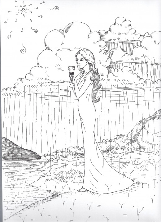 Self portrait of wishful thinking. And my Tarot Card fantasy.