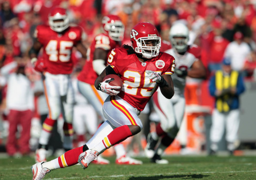 Jamaal Charles of the Kansas City Chiefs
