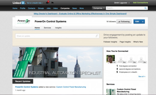 PowerOn LinkedIn page.