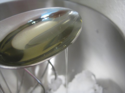 Combine your liquid oils with your coconut oil and Shea butter mixture. 