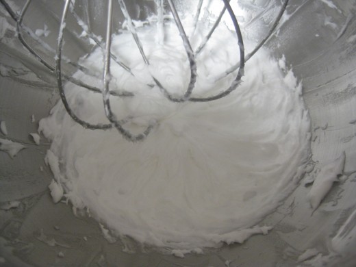 When the consistency of your oil mixture has changed into a fluffy, buttery texture, you know it's ready!