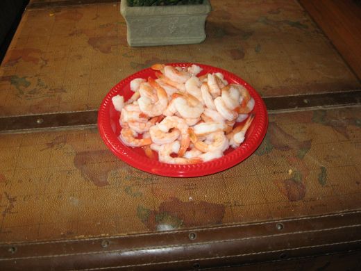 Boiled Shrimp - with lots of seasoning!