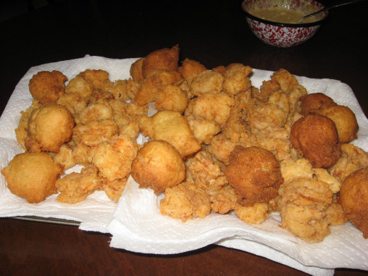 I have a lot of experience cooking seafood.