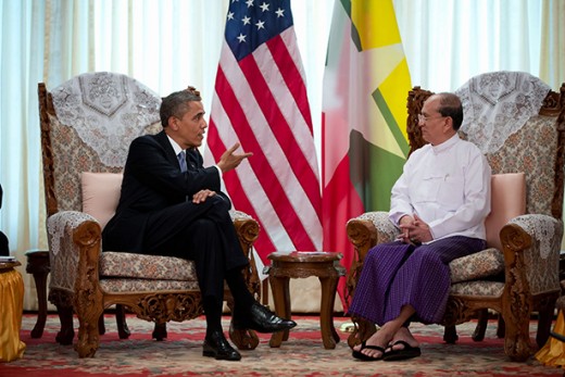Obama with President Thein Sein