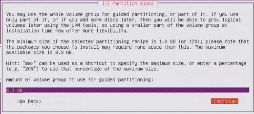 Select "Continue" and hit "Enter"