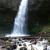 Upper Latourell Falls with the rocks and river Below it. Upper Latourell Falls with the rocks and river Below it.