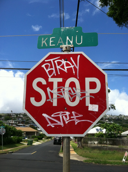 Keanu Street!  (Honolulu, Hawaii)