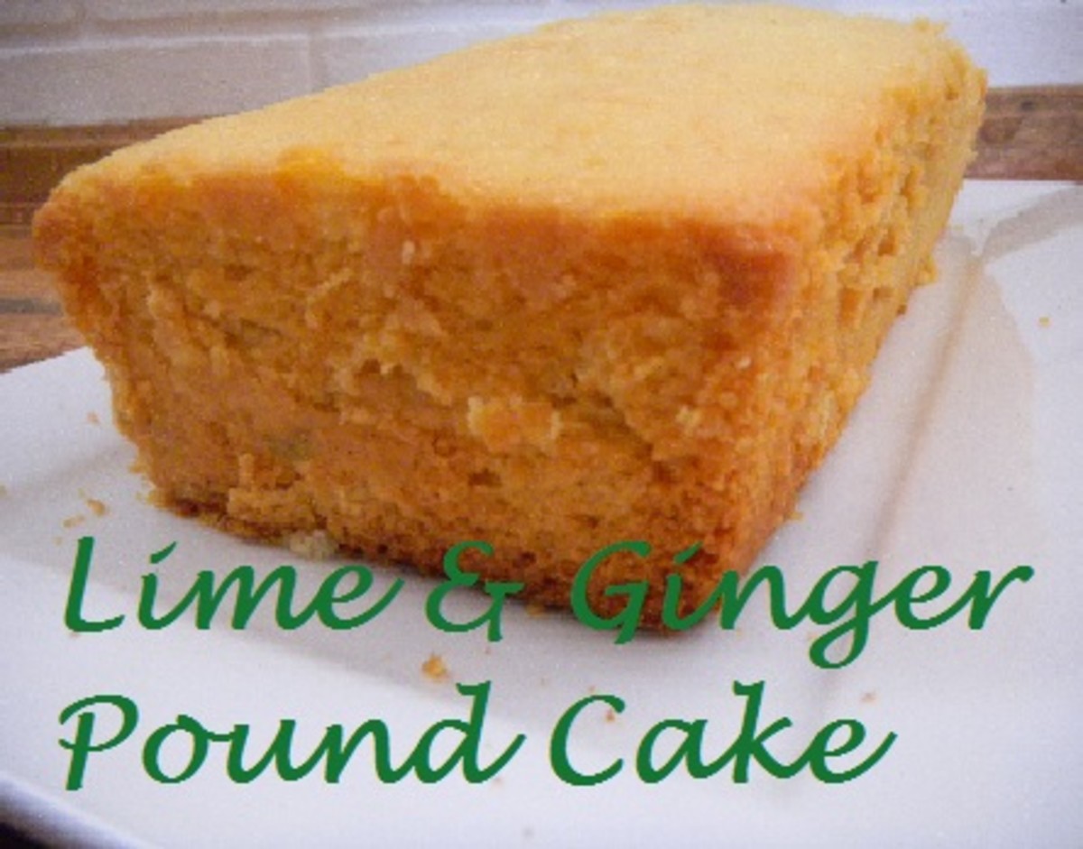 Lime & Ginger Pound Cake
