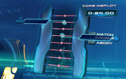 Star Trek the Video Game - crack the first puzzle to open the door.