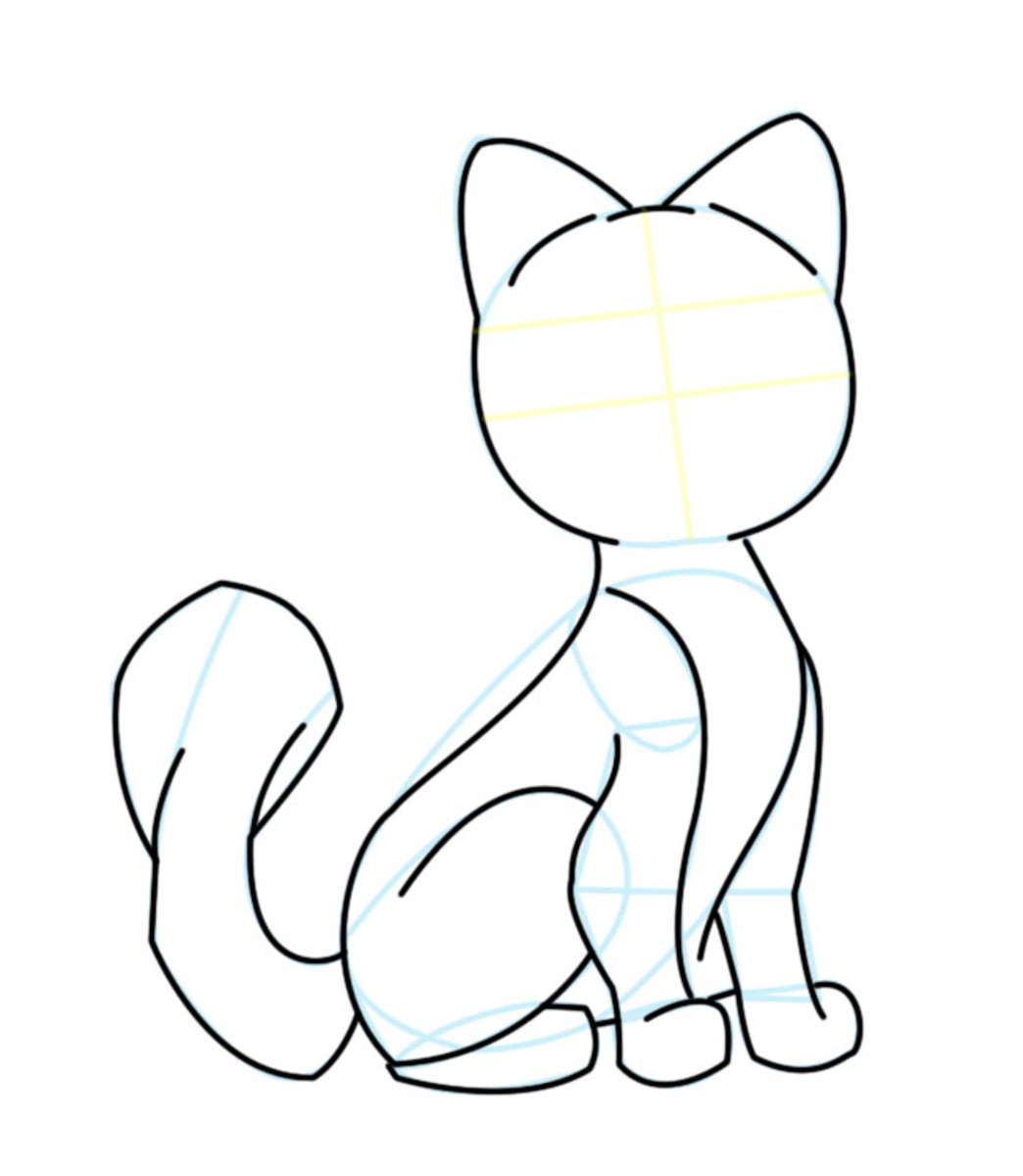 Drawing a Cartoon Cat | FeltMagnet