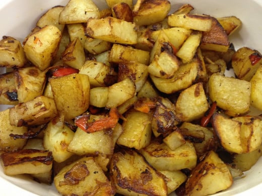 Roasted Potatoes and Bell Peppers