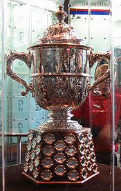 The underrated albeit extremely cool Clarence S. Campbell Trophy, awarded to the winner of hockey's Western Conference