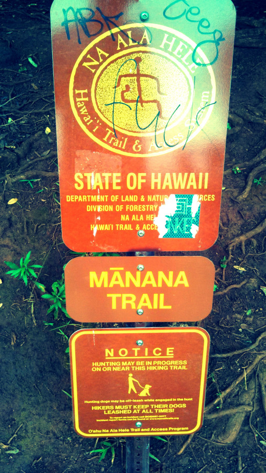 Mañana Trail entry point sign