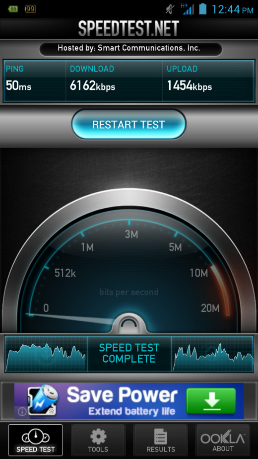 HSPA+ speed testing on the A919i
