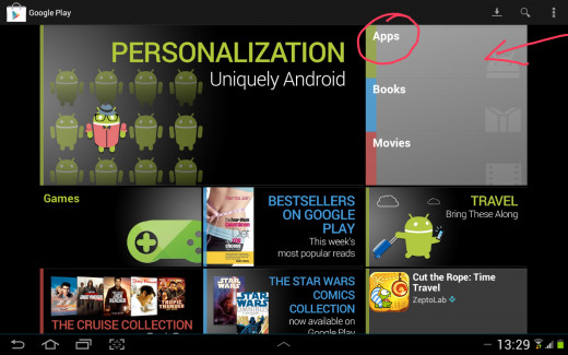 Apps in Playstore