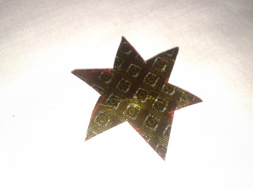 cut paper star