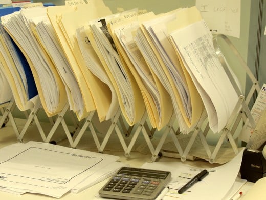 Mounds of paperwork
