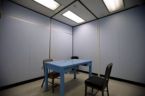 The Interior Decoration Of Police Interrogation Rooms 