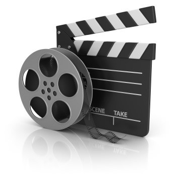 Film Reel and Clapboard