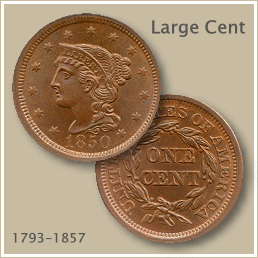 A 1850s era penny.