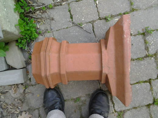 Clay Chimney Pot on Side
