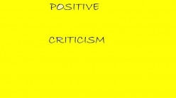 How to Criticise Positively
