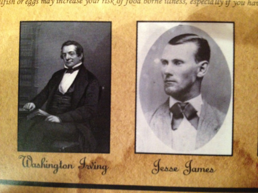 WASHINGTON IRVING and JESSE JAMES