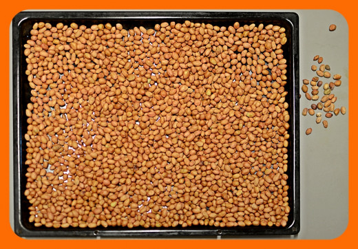 Spread your peanuts out evenly