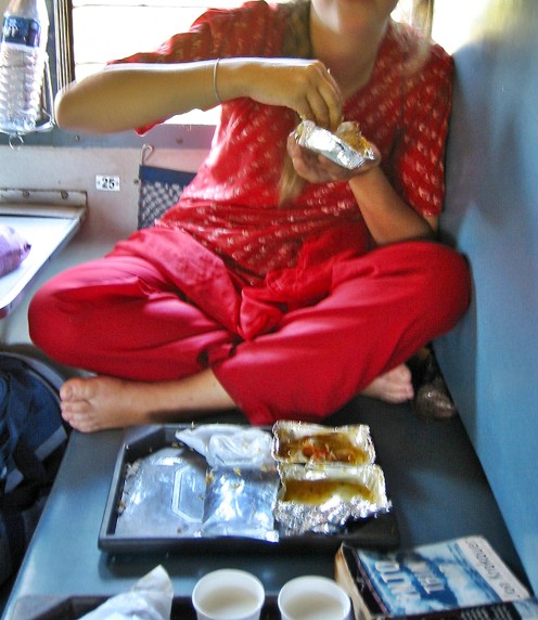 The official train meals are usually decent and safe to eat