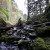 The rocky path to a Wahclella Falls closeup The rocky path to a Wahclella Falls closeup